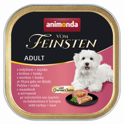 Animonda Vom Feinsten Adult 150g Mokra Karma Dla Psa Indyk z Szynką