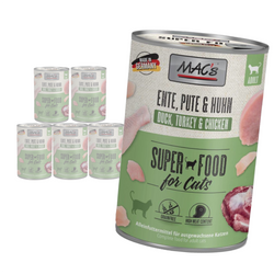MAC's Cat Mokra Karma Dla Kota Kaczka Indyk Kurczak 6x400g