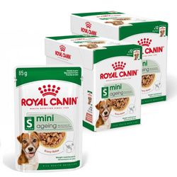 Royal Canin Mini Ageing 12+ 24x85g Karma Mokra Kawałki W Sosie Dla Psów Dojrzałych Po 12 Roku Życia Ras Małych