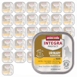 Animonda Integra Protect Urinary 32x100g Mokra Karma z Kurczakiem Dla Kota Na Kamienie Struwitowe