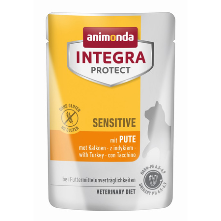 Animonda Integra Protect Sensitive 12x85g Mokra Karma Dla Kota Z Nadwrażliwością Pokarmową Indyk