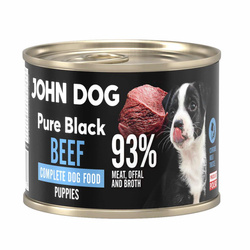 John Dog Pure Black Beef Puppies 200g Mokra Karma Dla Szczeniąt Z Wołowiną