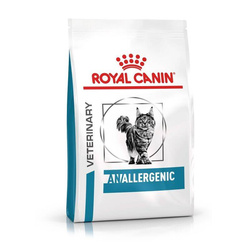 Royal Canin Veterinary Anallergenic 4kg Sucha Karma Dla Kotów Zmniejszająca Ryzyko Nietolerancji Pokarmowej