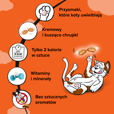 Dreamies z Pysznym Kurczakiem Mega Pack 180g Przysmaki dla kota