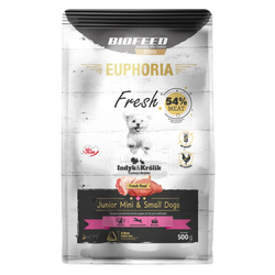 Biofeed Euphoria Fresh Turkey & Rabbit 500g Sucha Karma Dla Szczeniąt Miniaturowych I Małych Ras Ze Świeżym Indykiem