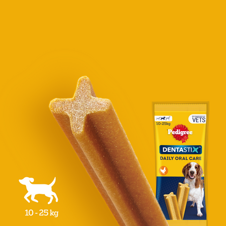 PEDIGREE DentaStix 56 sztuk (8x180g) Medium średnie rasy Gryzak dla psów