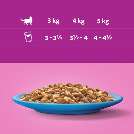 WHISKAS Adult Saszetki 4 x 85g Rybne Przysmaki Mokra Karma Dla Dorosłego Kota w Galaretce Kawałki z Łososiem i z Tuńczykiem
