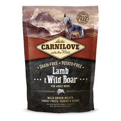 Carnilove Lamb & Wild Boar Adult 1,5kg Bezzbożowa Sucha Karma Dla Psa z Jagnięciną i Dziczyzną