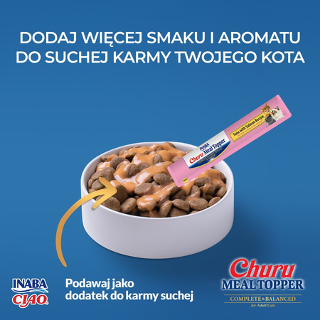 Inaba Cat Meal Topper 5x56g Kremowy Przysmak Dla Kota Pasta Tuńczyk z Łososiem 4+1 GRATIS