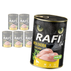 Rafi Cat Adult 6x400g Bezzbożowa Mokra Karma Dla Kota Z Kurczakiem