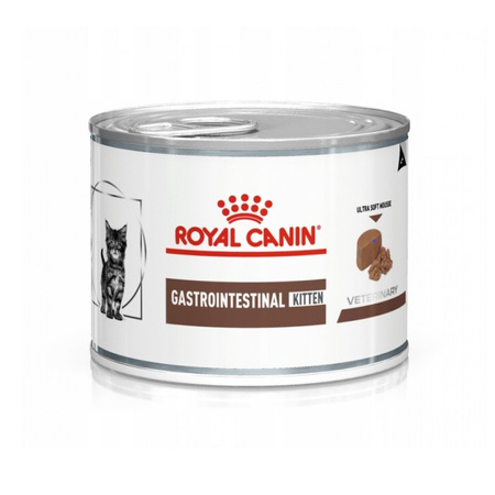 Royal Canin Veterinary Gastrointestinal 12x195g Mokra Karma Dla Kociąt Z Wrażliwym Układem Pokarmowym Mus