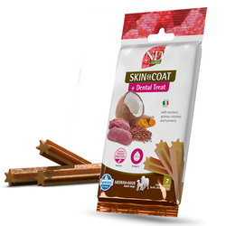 Farmina N&D Skin & Coat Dental Treat Medium Maxi 100g Przysmak Dentystyczny z Jeleniem Dla Psa z Wrażliwą Skórą i Alergiami