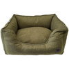 Premium Legowisko Z Poduszką Dla Psa Kota Prostokątne Zielone 64x52cm Wysokie Krawędzie