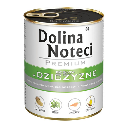 Dolina Noteci Premium Mix 7 Smaków 20x800g Mokra Karma Dla Psa z Kurczakiem Dorszem Dziczyzną Królikiem Pstrągiem Wołowiną i Perliczką