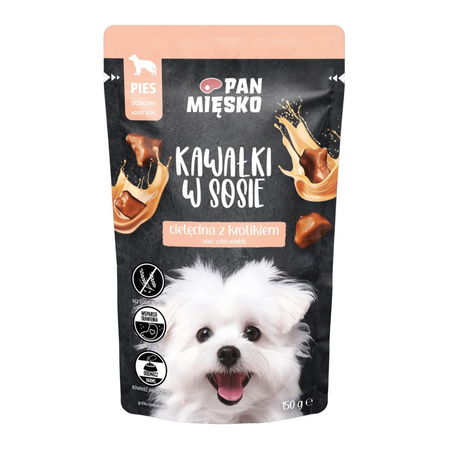 Pan Mięsko Mokra Karma Dla Psa 6x150g Kawałki W Sosie Mix Smaków