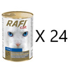 Mokra Karma dla Kotów Rafi Cat Adult z Rybą Puszka Zestaw 24 x 415 g