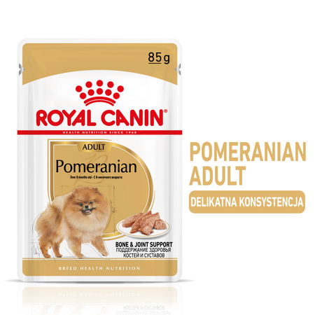 Royal Canin Pomeranian Adult Karma Mokra, Pasztet Dla Psów Dorosłych Rasy Szpic Miniaturowy 85g
