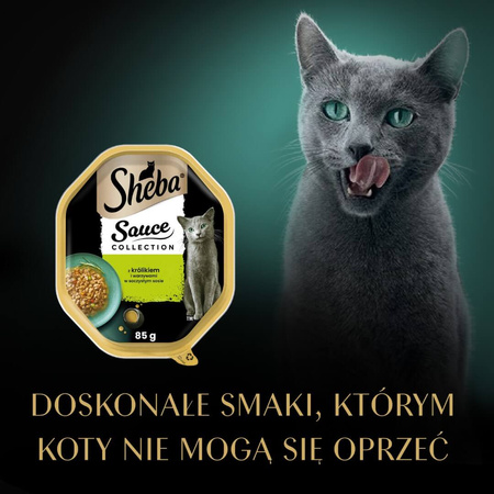 SHEBA Sauce Collection 85g Z Królikiem I Warzywami Mokra Karma Dla Kota W Sosie