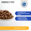 Perfect Fit Sensitive 1+ 16x85g Mokra Karma Dla Kotów Z Kurczakiem I Łososiem W Sosie