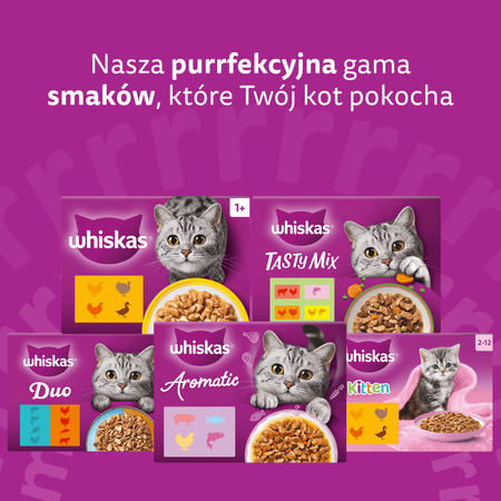 Whiskas Aromatic Adult 40x85g Mokra Karma Dla Kotów Aromatyczna Mieszanka W Sosie