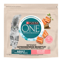 Purina ONE Bifensis Adult 1,1kg Sucha Karma Dla Kota z Łososiem