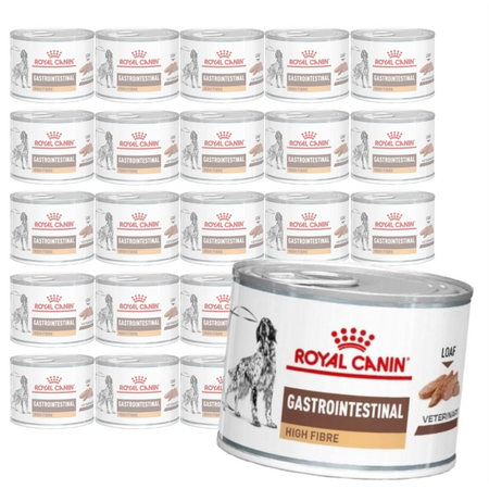 Royal Canin Veterinary VHN Dog Gastrointestinal High Fibre 24x200g Mokra Karma Pasztet Dla Psów z Zaburzeniami Trawienia