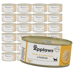 Applaws Cat Mokra Karma Dla Kota 24x70g Pierś Z Kurczaka W Bulionie