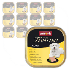 Animonda Vom Feinsten Adult 12x150g Mokra Karma Dla Psa Pasztet z Indykiem i Serem