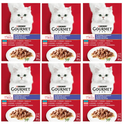 Purina Gourmet Mon Petit Mix Rybne Smaki 36x50g Mokra Karma Dla Kota Wyborne Kawałki