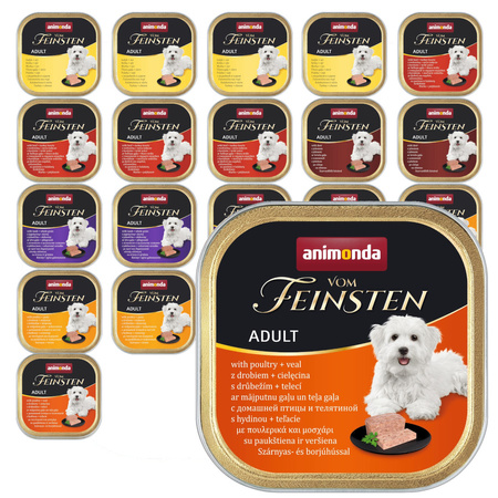 Animonda Vom Feisten Adult 22x150g Mokra Karma Dla Psa Mix 6 Smaków