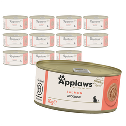 Applaws Cat Mokra Karma Dla Kota 12x70g Łosoś w Musie