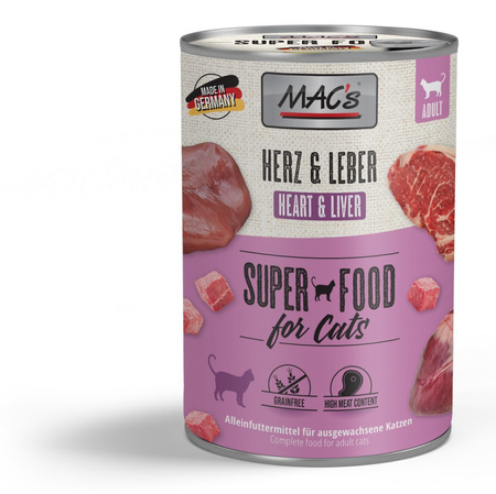 MAC's Cat Mokra Karma Dla Kota Mix Smaków 6x400g Cielęcina Indyk Wołowina Jagnięcina Łosoś Kurczak