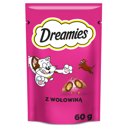 Dreamies 16x60g (960g) Chrupiące Przysmaki Dla Kota Z Kremowym Nadzieniem Mix 4 Smaków