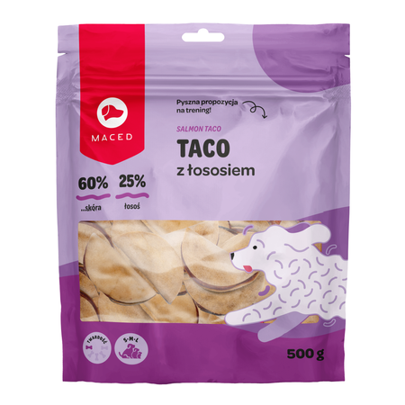 Maced Taco Z Łososiem 500g Miękki Przysmak Dla Psa Z Nadzieniem