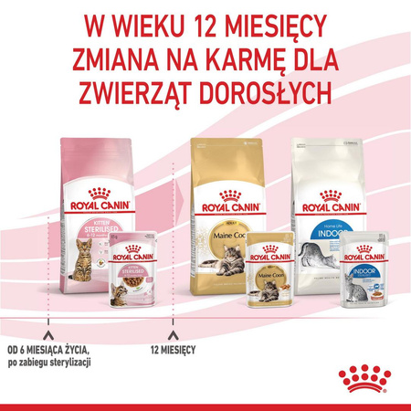 Royal Canin FHN Kitten Sterilised W Sosie 6x85g Karma Mokra Dla Kociąt Sterylizowanych Do 12 Miesiąca Życia