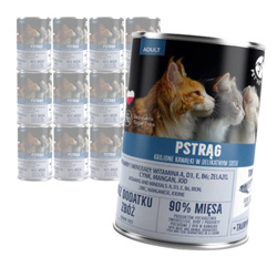 PetRepublic Bezzbożowa Mokra Karma Dla Kota 400g Kawałki W Sosie Z Pstrągiem