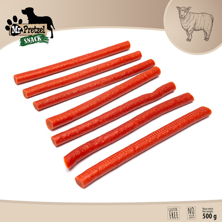 Mr. Pretzel Przysmak Dla Psa 6x500g Kabanosy Paluszki Z Jagnięciny 4+2 GRATIS