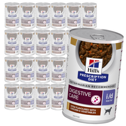Hill's Prescription Diet i/d Low Fat 24x354g Mokra Karma Dla Psa Gulasz Z Kurczakiem Wsparcie Układu Pokarmowego