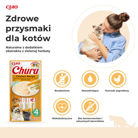 Inaba Cat Churu Mix Smaków 20x14g Kremowy Przysmak Dla Kota Pasta Kurczak Tuńczyk Łosoś Krab Wołowina