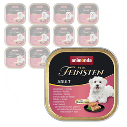 Animonda Vom Feisten Adult 11x150g Mokra Karma Dla Psa Indyk z Szynką