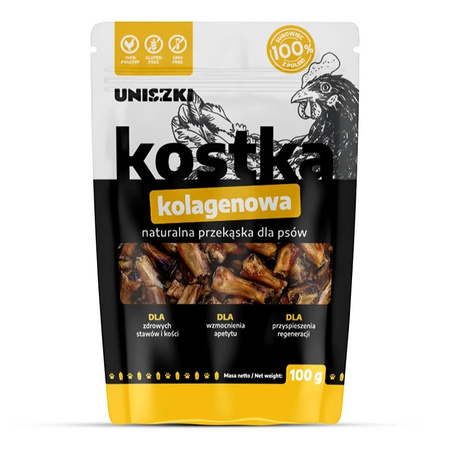 Uniszki Kostka Kolagenowa Naturalny Przysmak Gryzak Dla Psa 100g