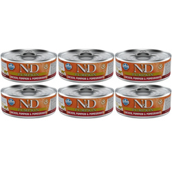 N&D Cat Chicken Pumpkin Pomegranate 6x70g Mokra Karma Dla Kota Kurczak Dynia I Granat