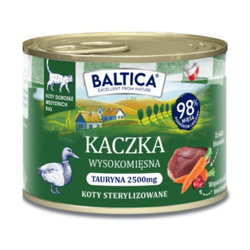 Baltica Smaki Regionów Kaczka 185g Bezzbożowa Mokra Karma Dla Kotów Sterylizowanych