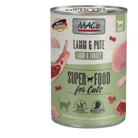 MAC's 6x400 Mokra Karma Dla Dorosłych Kotów Mix 6 Smaków