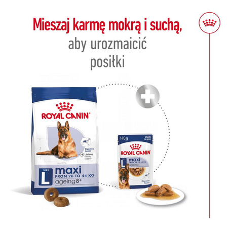Royal Canin SHN Maxi Adult 8+ 15kg Karma Sucha Dla Psów Dojrzałych Po 8 Roku Życia Ras Dużych