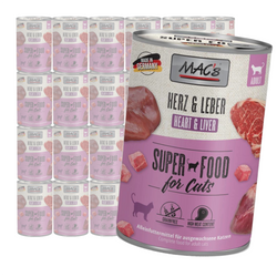 MAC's Cat Mokra Karma Dla Kota Wołowe Serce Wątroba 24x400g
