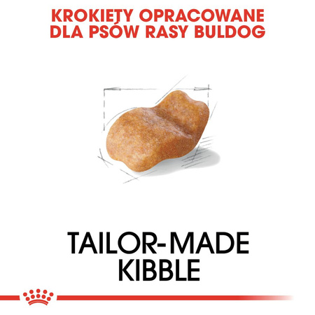 Royal Canin BHN Bulldog Adult 12kg Karma Sucha Dla Psów Dorosłych Rasy Bulldog Angielski