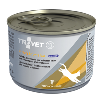 Trovet ASD Urinary Struvite 12x200g Mokra Karma Dietetyczna z Wieprzowiną i Kurczakiem Dla Dorosłych Kotów z Kamicą Nerkową
