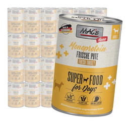 MAC's Dog Mokra Karma Monoproteinowa Z Indykiem 24x400g Dla Psów Skłonnych Do Alergii