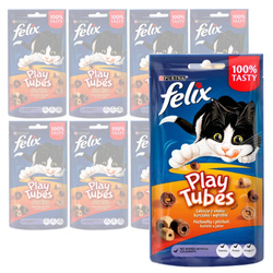 Purina Felix Play Tubes Przysmak Dla Kota Łakocie O Smaku Kurczaka I Wątróbki 8x50g